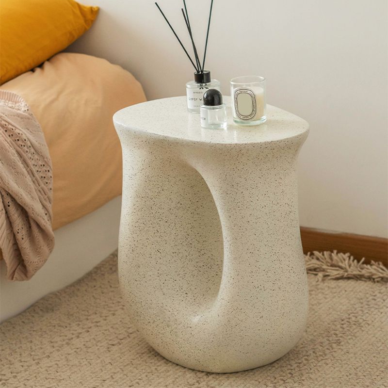 12" Wide Contemporary Corner Table White Concrete Accent Side Table Clearhalo 'Coffee & Accent Tables' 'End & Side Tables' 'end_side_tables' 'furn' 'furn_end_side_tables' 'Furniture' 'Living Room Furniture' 1200x1200_fb938b33-53fa-4aed-ad55-e92db5430375