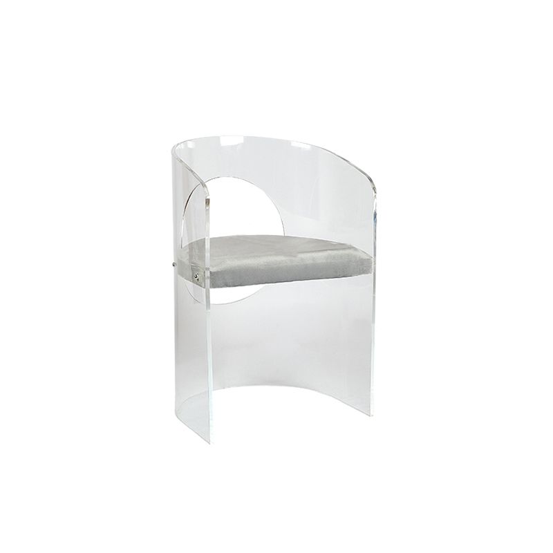 Modern Simple Arm stoel Plastic frame Dineerstoel voor woonkamer