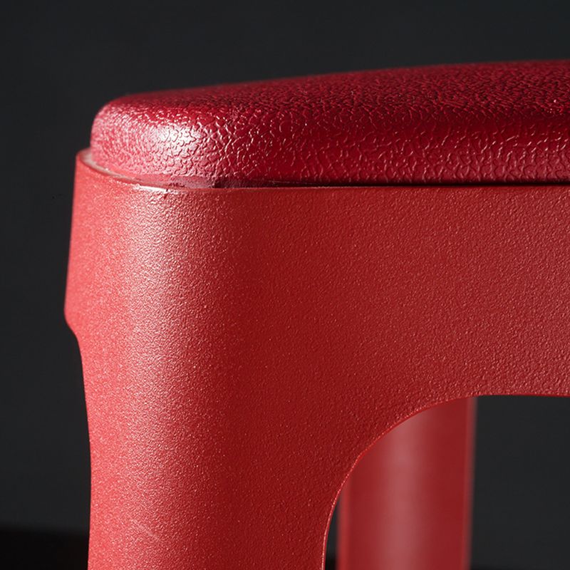 Contemporary Indoor Armless Backless Bar Stool with Metal Legs