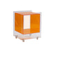 Square Acrylic Night Stand Open Storage Night Table for Bedroom