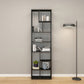 81"H Bookshelf Glam Style Open Back Bookcase for Study Room Home Office Clearhalo 'Bookcases' 'furn' 'furn_bookcases' 'Furniture' 'furniture_bookcases' 'kitchen' 'kitchen_bookcases' 'Living Room Furniture' 'Office Furniture' 1200x1200_fb9af7ee-86a1-4f09-882b-91afd2420929