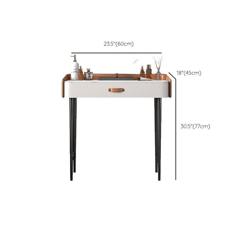 Tavolo da toeletta in legno in legno in legno massiccio in legno in legno massiccio top in pietra