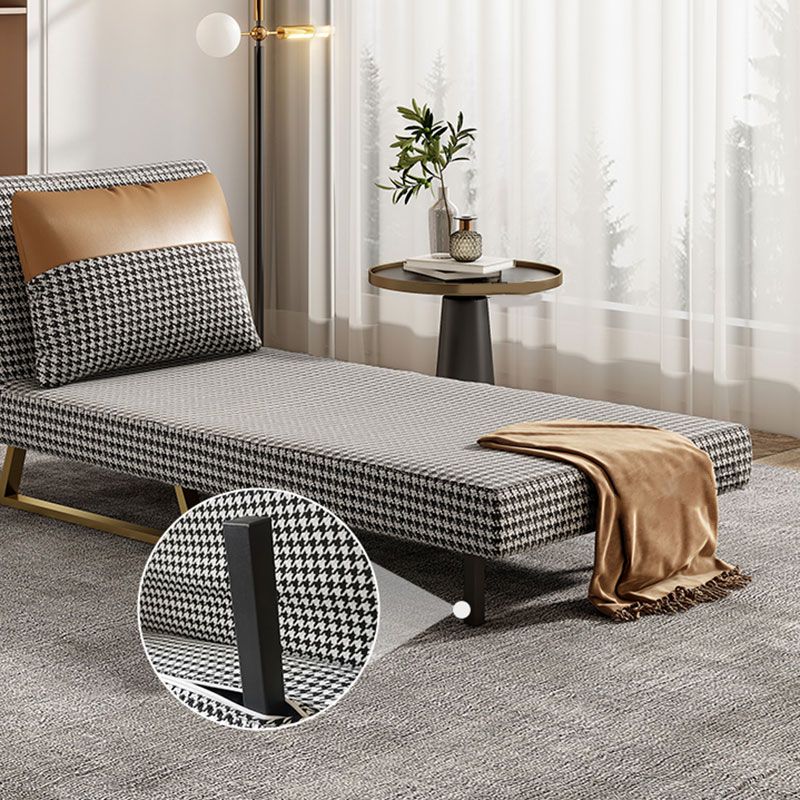 Divani convertibili da cuscino senza bracciale senza braccio divano per dormiente in metallo glam