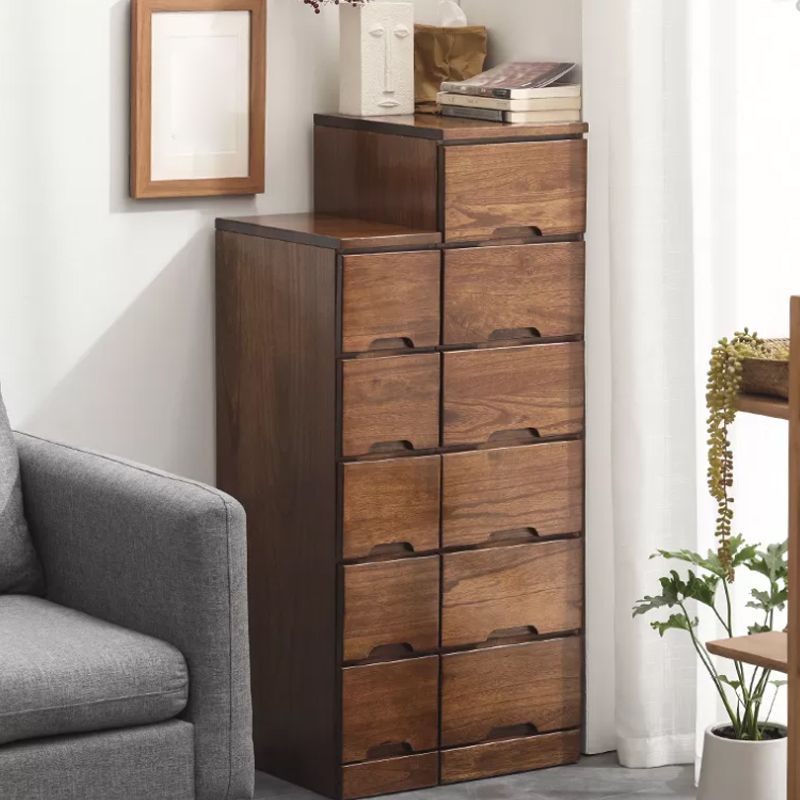 44 "de altura de 6 cajas de madera de madera en la parte superior cuadrada de cofre sin gabinete de mango