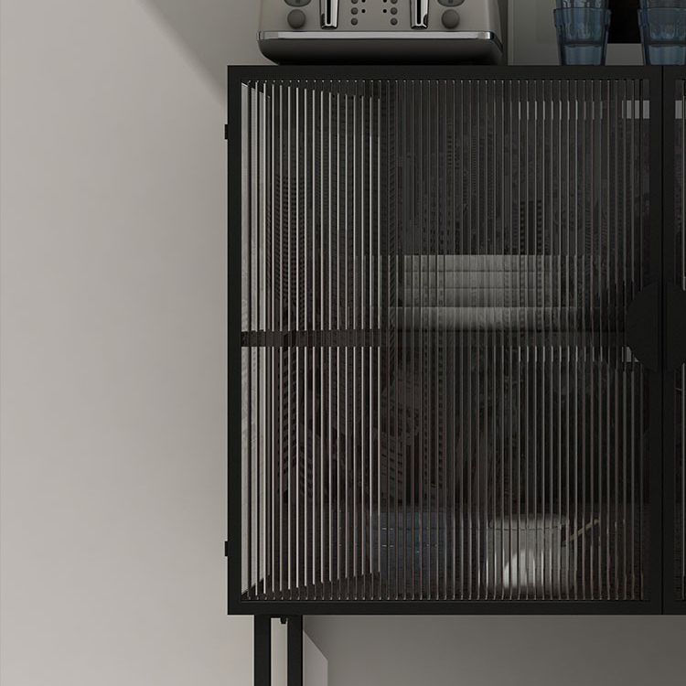 Glam Glam Glam Glam da 35,5 "Herver server a buffet di vetro con spazio per la sala da pranzo