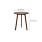 Table d'appoint contemporaine en bois massif, table d'appoint de salon marron