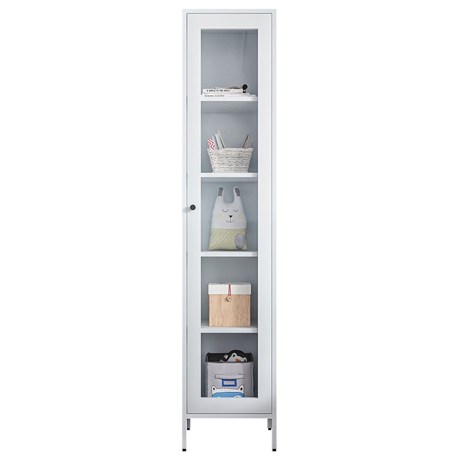 71"H Closed Metal Bookshelf Nordic Home Office Rectangular Bookcase Clearhalo 'Bookcases' 'furn' 'furn_bookcases' 'Furniture' 'Office Furniture' 1200x1200_fba3daee-e439-4f69-8635-9e2588c02b06