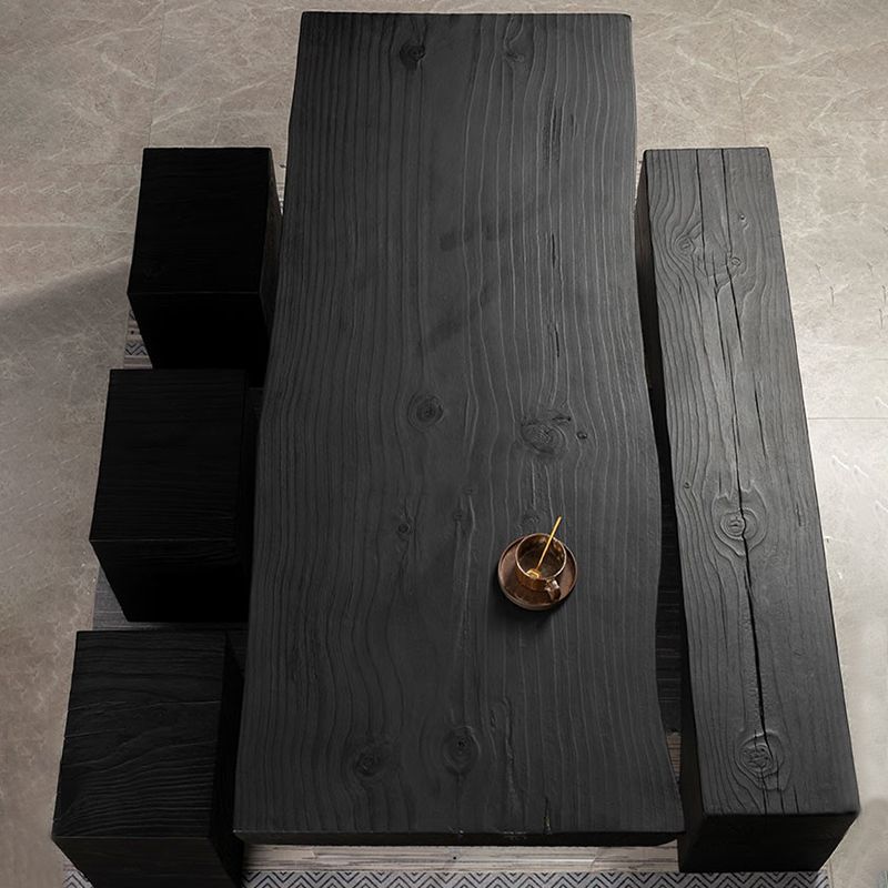 Modern Black in Solid Wood Counter Table Specialty Dining Table for Kitchen Clearhalo 'Dining Tables & Seating' 'Dining Tables' 'dining_table' 'furn' 'furn_dining_table' 'Furniture' 'Kitchen & Dining Furniture' 1200x1200_fba61467-6c54-4363-a97f-e208031b7736