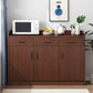 Wood Living Room Sideboard Cabinet Modern Credenza with Storage and Drawer Clearhalo 'buffet_sideboard' 'Buffets & Sideboards' 'furn' 'furn_buffet_sideboard' 'Furniture' 'furniture_buffet_sideboard' 'Kitchen & Dining Furniture' 1200x1200_fba66411-9d7c-4c86-915f-f6e065c19d61