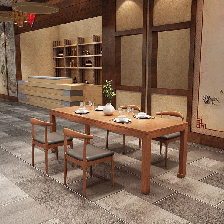 Modern Solid Wood Dining Table Set 1/2/5 Pieces Dining Set for Home Use Clearhalo 'Dining Room Sets' 'Dining Tables & Seating' 'dining_room_set' 'furn' 'furn_dining_room_set' 'Furniture' 'furniture_dining_room_set' 'Kitchen & Dining Furniture' 1200x1200_fba80016-626d-4d1f-a8e6-4558333e000a