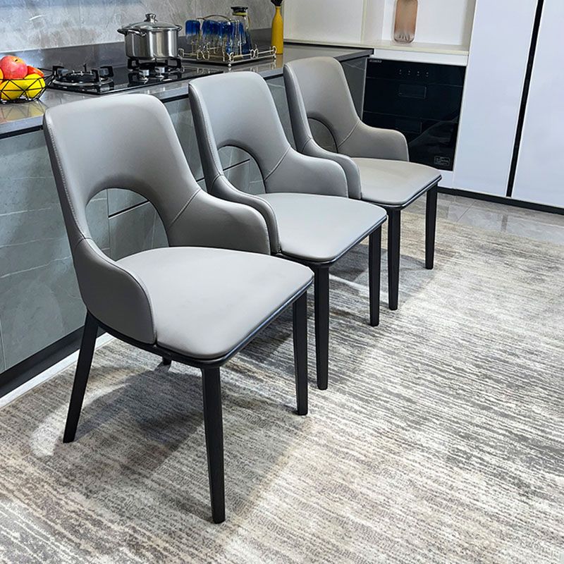 Wood Modern Arm Chair Open Back Upholstered Dining Side Chair Clearhalo 'Dining Chairs' 'Dining Tables & Seating' 'dining_chair' 'furn' 'furn_dining_chair' 'Furniture' 'furniture_dining_chair' 'Kitchen & Dining Furniture' 1200x1200_fba82111-9879-470e-81bf-73ed5792d294