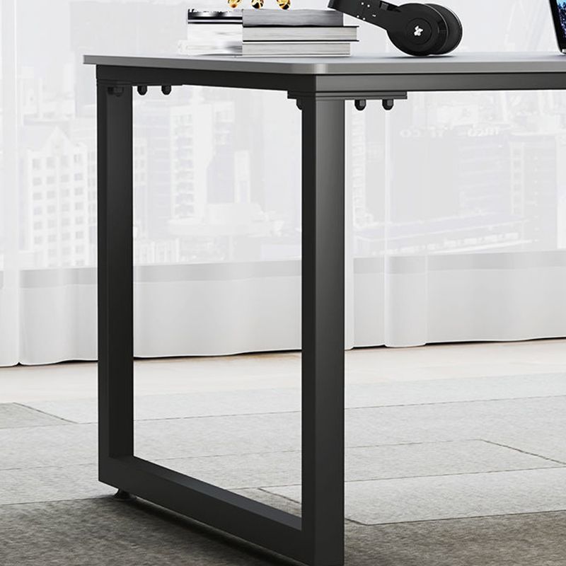 Rectangular Dark Taupe Writing Desk Sled Industrial Office Desk for Home Clearhalo 'furn' 'furn_office_desk' 'Furniture' 'Office Desks' 'Office Furniture' 'office_desk' 1200x1200_fbab41bb-95bb-47d8-aee6-75f7ecbf190a