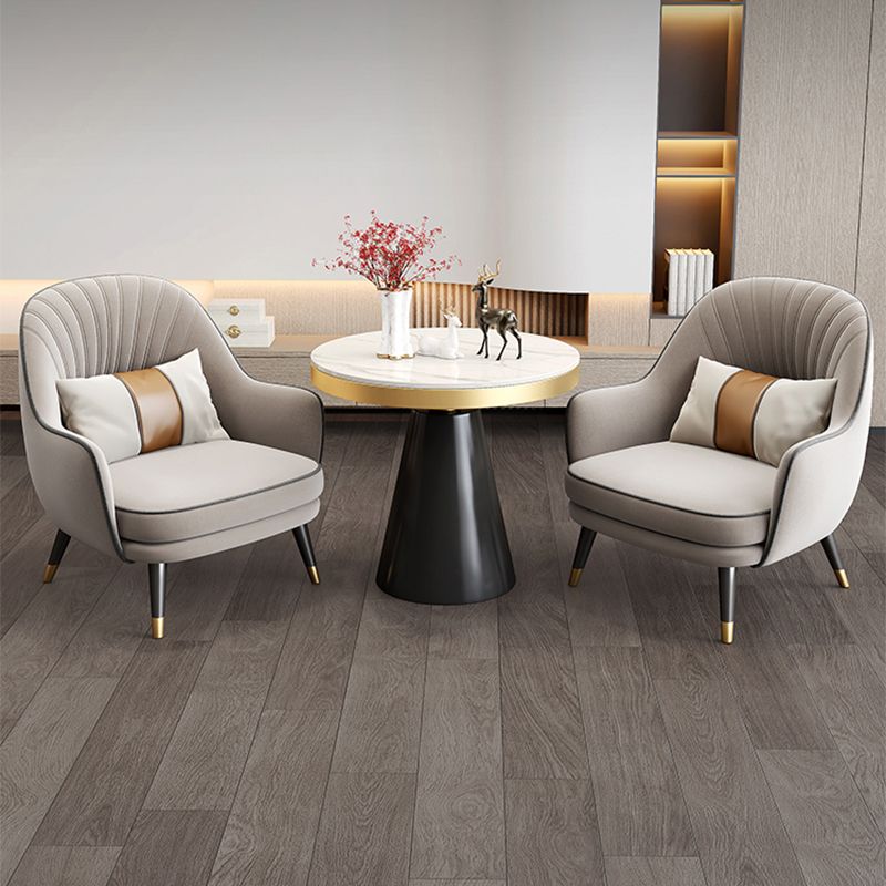 Velvet Accent Armchair 21.65" Wide Arms Included Chair for Living Room Clearhalo 'Accent Chairs' 'accent_chairs' 'Chairs & Seating' 'furn' 'furn_accent_chairs' 'Furniture' 'Living Room Furniture' 1200x1200_fbab9034-8504-454a-8b4a-a706c6e9c5e5