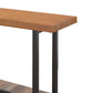 Table de comptoir rectangulaire en bois de style industriel, pour la maison