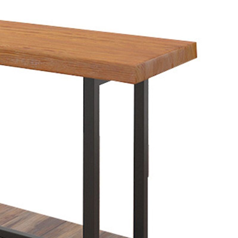 Table de comptoir rectangulaire en bois de style industriel, pour la maison