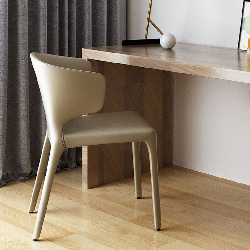 Contemporary Faux Leather Dining Chair Metal Dining Chairs for Restaurant Use Clearhalo ' kitchen&dining_furn' 'Dining Chairs' 'Dining Tables & Seating' 'dining_chair' 'furn' 'furn_dining_chair' 'Furniture' 'furniture_dining_chair' 'Kitchen & Dining Furniture' 'kitchen' 1200x1200_fbad61c0-6c94-4b3e-b998-7e3aa2dc1fbd