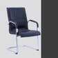 Contemporary PU Computer Chair Faux Leather and Chrome Frame Office Chair Clearhalo 'furn' 'furn_office_chair' 'Furniture' 'Office Chairs' 'Office Furniture' 'office_chair' 1200x1200_fbaf2a04-5d7d-4438-b3d4-e53d3d194b8c