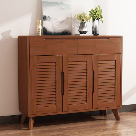 Door and Drawer Accent Cabinet Wood Cabinet in Brown/Natural Clearhalo 'Cabinets & Chests' 'cabinets_chests' 'furn' 'furn_cabinets_chests' 'Furniture' 'Living Room Furniture' 1200x1200_fbb1e44f-533a-4fbe-b2c7-55da14796e95