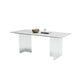 Contemporary Style Rectangle Table Set 1/4/5/6/8 Pieces Dining Set for Home Use
