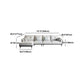 Black 4-seat Flared Arm Sectional Pillow Back Stain-resistant Sectional Clearhalo 'furn' 'furn_sectionals' 'Furniture' 'Living Room Furniture' 'Sectionals' 1200x1200_fbb26e73-8b9c-4202-bd52-32e9af9bd870