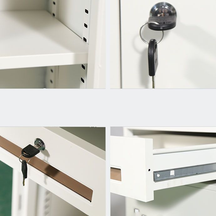 Cassetti di bloccaggio in acciaio moderno moderno e archiviazione di archiviazione