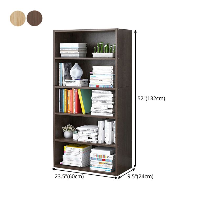 Modern Vertical Standard Bookcase Manufactured Wood Bookshelf for Home Clearhalo 'Bookcases' 'Furniture' 'furniture_bookcases' 'Office Furniture' 1200x1200_fbb39346-1472-47ae-b829-5c4ba1412d45