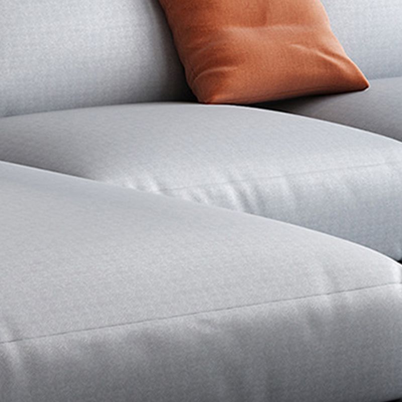 Braccio quadrato sciolto retro sezionale con chaise fauci in pelle 4 posti sezionale