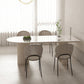 Slate and Metal Table Modern Minimalist Home White Dining Table
