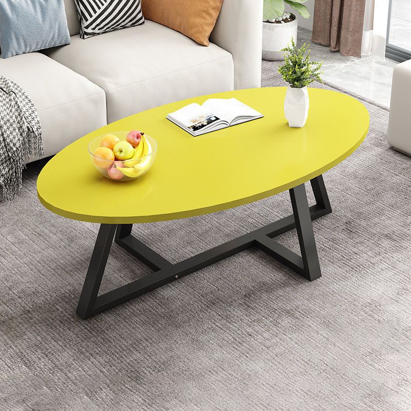 Glass Open Shelf Cocktail Table Oval Minimalist Modern Coffee Table Clearhalo 'Coffee & Accent Tables' 'Coffee Tables' 'coffee_tables' 'furn' 'furn_coffee_tables' 'Furniture' 'Living Room Furniture' 1200x1200_fbb6fec3-bdd8-435e-98bb-fee11cf102b2