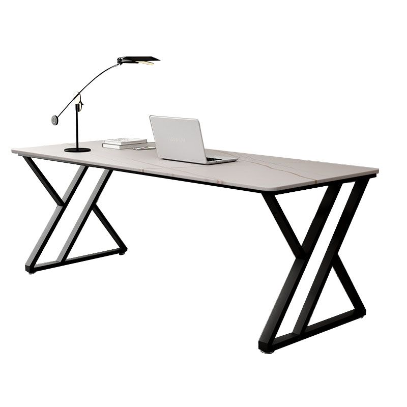 29,53 "H Desk da gioco contemporanei banco di computer con gambe metalliche con gambe metalliche