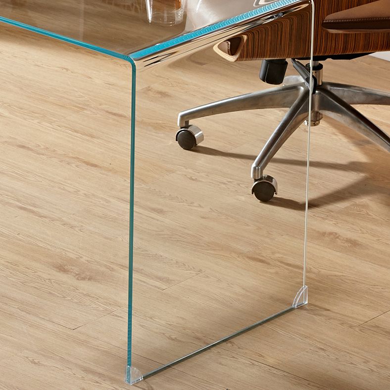 29"H Contemporary Writing Desk Rectangular Glass Office Desk Clearhalo 'furn' 'furn_office_desk' 'Furniture' 'Office Desks' 'Office Furniture' 'office_desk' 1200x1200_fbb78db5-41ce-42f7-8c23-3362a9388fcc