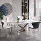 Glam Standard Dining Table Sintered Stone Top Rectangle Dining Table for Kitchen Clearhalo ' dining_table' 'Dining Tables & Seating' 'Dining Tables' 'furn' 'furn_dining_table' 'Furniture' 'furniture_dining_table' 'Kitchen & Dining Furniture' 'kitchen&dining_furn' 'kitchen' 'kitchen_dining_table' 1200x1200_fbba1e45-d149-4fe9-9bd0-c9b6feda6fdf