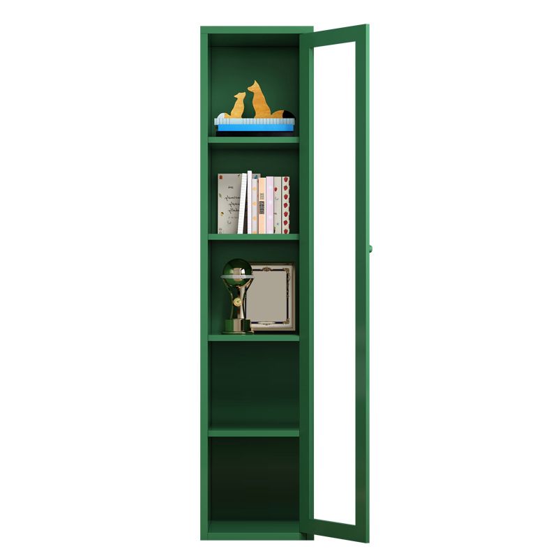 Rectangle Standard Bookcase Scandinavian Bookshelf with Door
