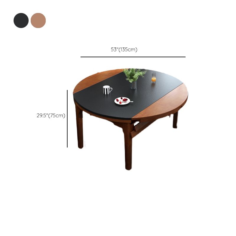Modern Stone Scalable Dining Table Solid Wood Leg for Dining Room Clearhalo 'Dining Tables & Seating' 'Dining Tables' 'dining_table' 'furn' 'furn_dining_table' 'Furniture' 'Kitchen & Dining Furniture' 1200x1200_fbba7f74-b898-4a9a-a2ca-bfa5d2f08d19