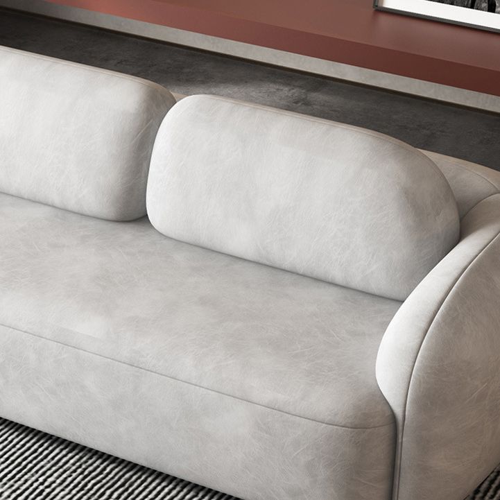 Zeitgenössischer stationärer Kunstleder Wohnzimmer Sitzplatz Smoking Armkissen Sofa