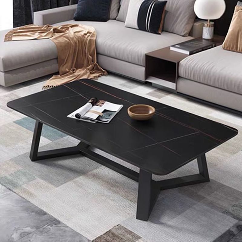 Tavolino in ardesia tavolino rettangolo minimalista per soggiorno