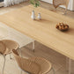 Contemporary Solid Wood Furniture 1/4/5 Pcs Dining Room Table Set in Natural