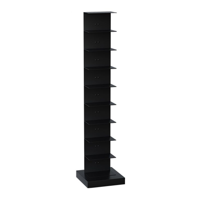 Contemporary Metal Bookshelf Black Geometric Shelf Bookcase for Study Room Clearhalo 'Bookcases' 'furn' 'furn_bookcases' 'Furniture' 'Office Furniture' 1200x1200_fbc27ed7-a19c-4df1-a99a-1ccc5bbb5c90