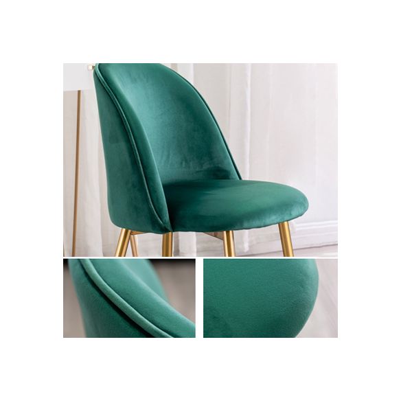 Glam Style 16.5'' Wide Dining Room Chair Solid Back Side Chair with 4 Legs for Home Use Clearhalo ' kitchen&dining_furn' 'Dining Chairs' 'Dining Tables & Seating' 'dining_chair' 'furn' 'furn_dining_chair' 'Furniture' 'furniture_dining_chair' 'Kitchen & Dining Furniture' 'kitchen' 1200x1200_fbc2c574-5a1c-4b21-bd76-a84aa174f668