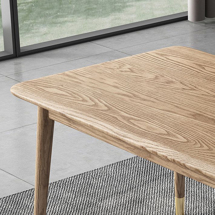 Ash Wood Dining Table Luxury Style 4 Legs Base Solid Wood Table for Dining Room Clearhalo ' dining_table' 'Dining Tables & Seating' 'Dining Tables' 'Furniture' 'furniture_dining_table' 'Kitchen & Dining Furniture' 'kitchen&dining_furn' 'kitchen' 'kitchen_dining_table' 1200x1200_fbc58ec3-608c-45aa-9996-cc4ab8107b96