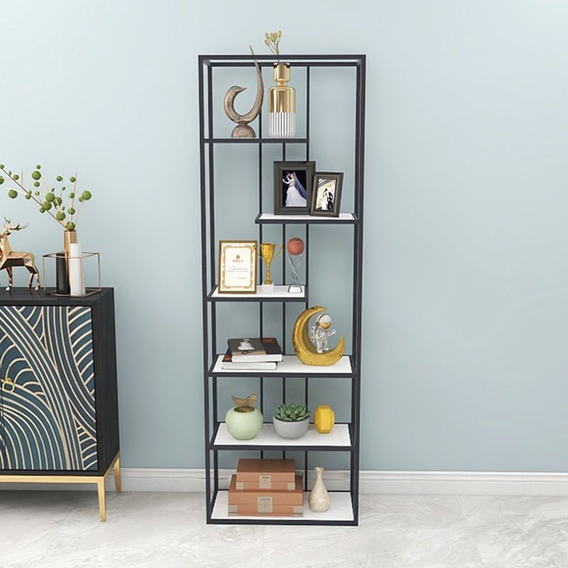 Modern Style Bookcase Etagere Metal Open Back Bookshelf for Home Clearhalo 'Bookcases' 'furn' 'furn_bookcases' 'Furniture' 'furniture_bookcases' 'Office Furniture' 1200x1200_fbc77a08-3f35-412f-8baf-aeab0190f949