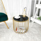 Contemporary Round Top Cocktail Table with Frame Base in Iron Clearhalo 'Coffee & Accent Tables' 'Coffee Tables' 'coffee_tables' 'furn' 'furn_coffee_tables' 'Furniture' 'Living Room Furniture' 1200x1200_fbc7a1c0-7cca-4985-9778-58663db04627