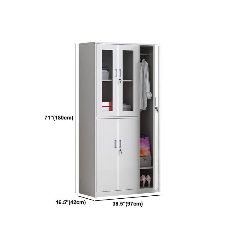 Scharnierende eigentijdse garderobe kast metalen garderobe armoire voor thuis