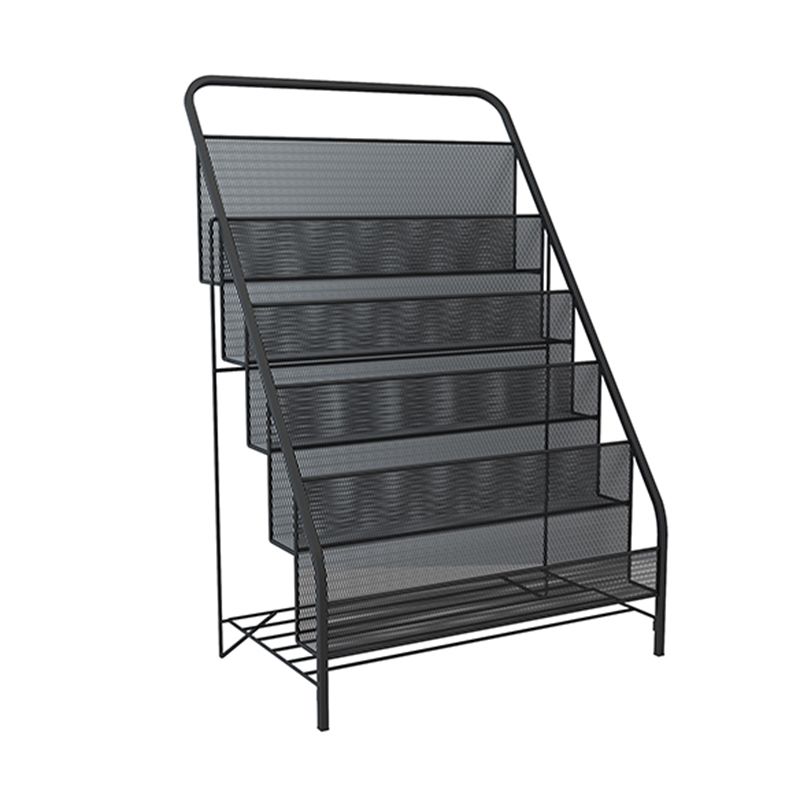 Modern Metal Ladder Bookshelf Iron Closed Back Bookcase for Home Clearhalo 'Bookcases' 'furn' 'furn_bookcases' 'Furniture' 'furniture_bookcases' 'Office Furniture' 1200x1200_fbc9c54e-0ccd-4efe-be8d-7140e107d2dd