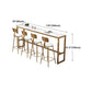 Glam Style Bar Table in Faux Marble and Iron Top Bar Table for Restaurant, Only Table Clearhalo 'Bar Furniture' 'Bar Tables' 'bar_tables' 'furn' 'furn_bar_tables' 'Furniture' 'furniture_bar_tables' 'Kitchen & Dining Furniture' 1200x1200_fbcbaa1c-31a2-473e-81a6-03fcd6caa9af