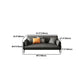 Faux Leather Sofa 33.46 " D x 30.70" H Square Arm  Sofa for Living Room
