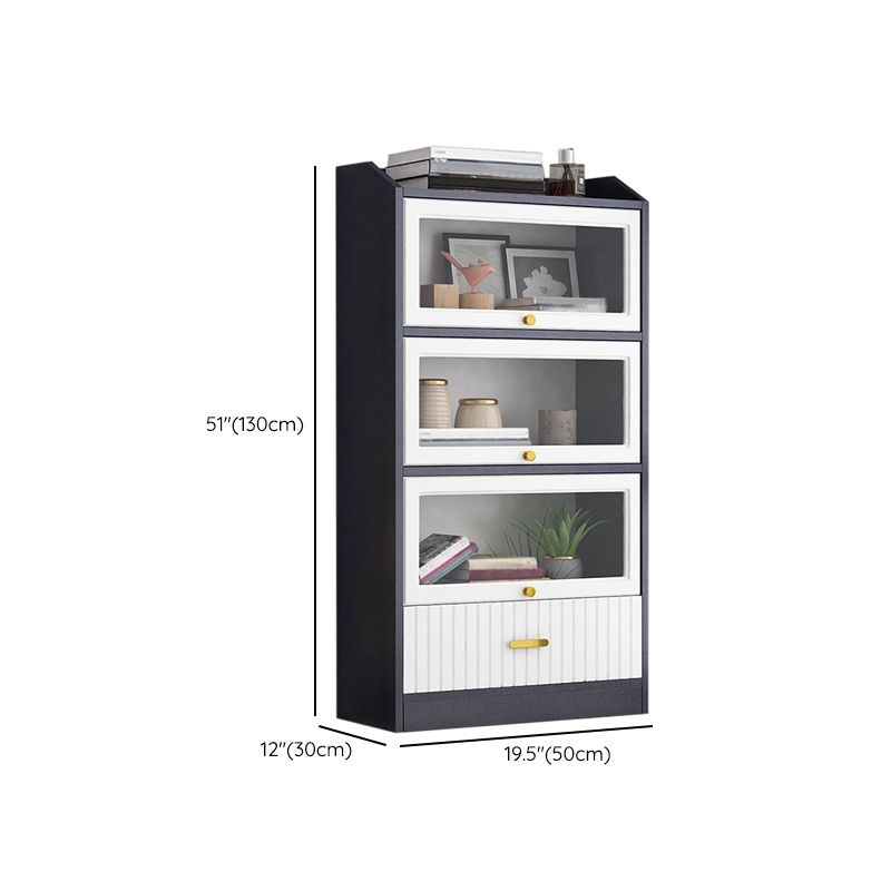 Contemporary Wood Bookshelf Standard Book Shelf for Home Office 11.8" Wide Clearhalo 'Bookcases' 'furn' 'furn_bookcases' 'Furniture' 'Office Furniture' 1200x1200_fbcce0b4-a675-49b8-9d0d-0684d2eeaa20