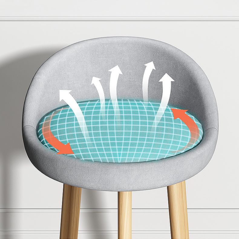 Modern Backrest Armless Counter Stool Steel Cashier Bar Stool with Cushion Clearhalo 'Bar Furniture' 'Bar Stools' 'bar_stools' 'furn' 'furn_bar_stools' 'furniture_bar_stools' 'Kitchen & Dining Furniture' 'kitchen&dining_furn' 'kitchen' 'kitchen_furn' Furniture' 1200x1200_fbcf435d-efd9-4d15-8ee8-e1cb08d05811