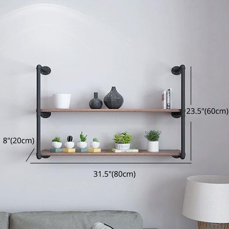 7.87"W Bookshelf Solid Wood Industrial Style Wall Mounted Bookcase for Home Office Clearhalo 'Bookcases' 'furn' 'furn_bookcases' 'Furniture' 'furniture_bookcases' 'kitchen' 'kitchen_bookcases' 'Living Room Furniture' 'Office Furniture' 1200x1200_fbcf8716-1094-4ee1-9872-fd25e272bc78