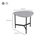 3 Legs Slate Coffee Table Free-Form Nesting Coffee Table Set